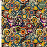 Colorful Geometric Ethnic Patterned Digital Printed Fabric